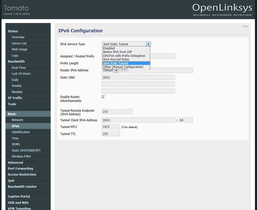 Bandwidth Limiter IPTraffic Last 24h IPTraffic Daily IPv6 Support